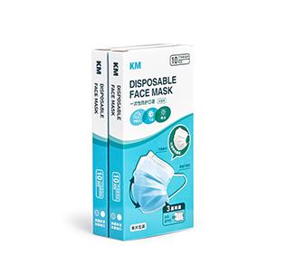 Disposable mask with three layers of protection 10 pieces*10 boxes